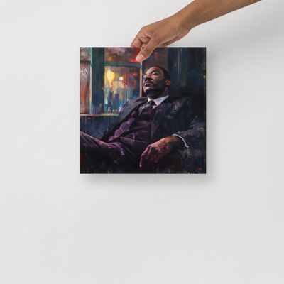 MLK Dreaming of A Dream: Poster Print