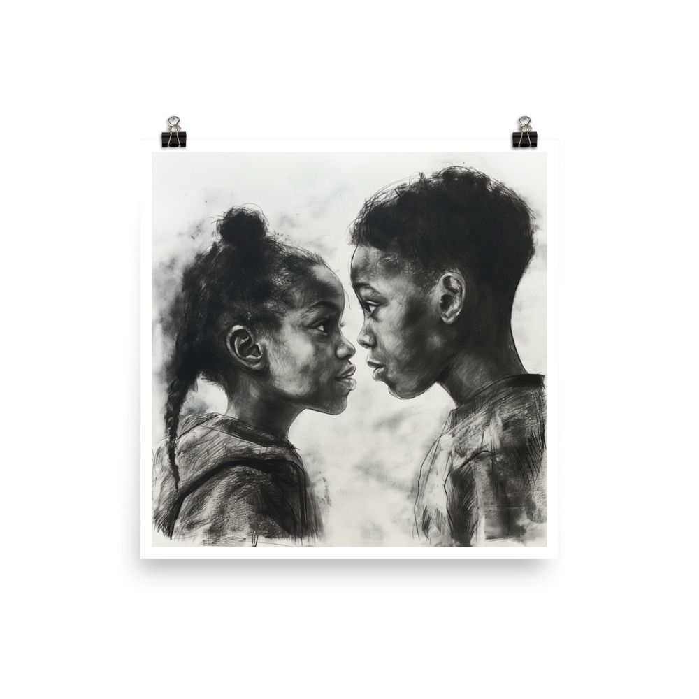 Siblings: Poster Print