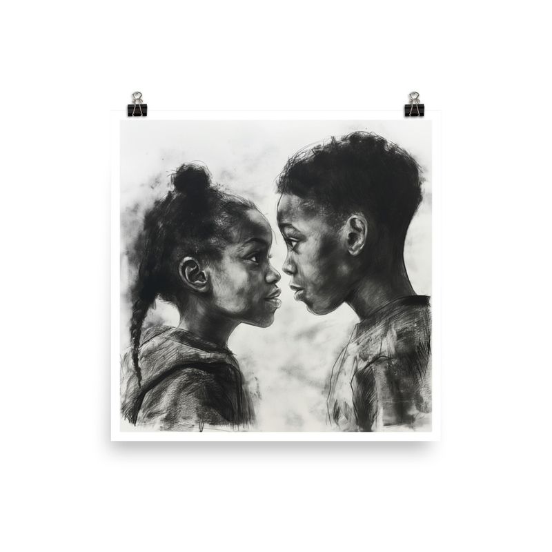 Siblings: Poster Print