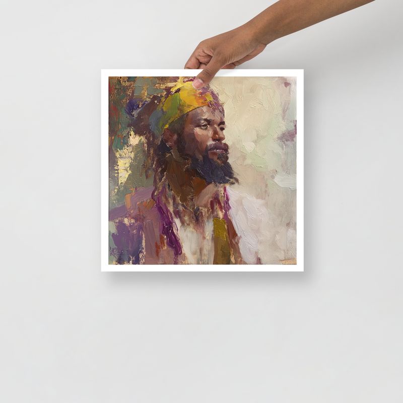 Moorish Man Portrait Study: Poster Print