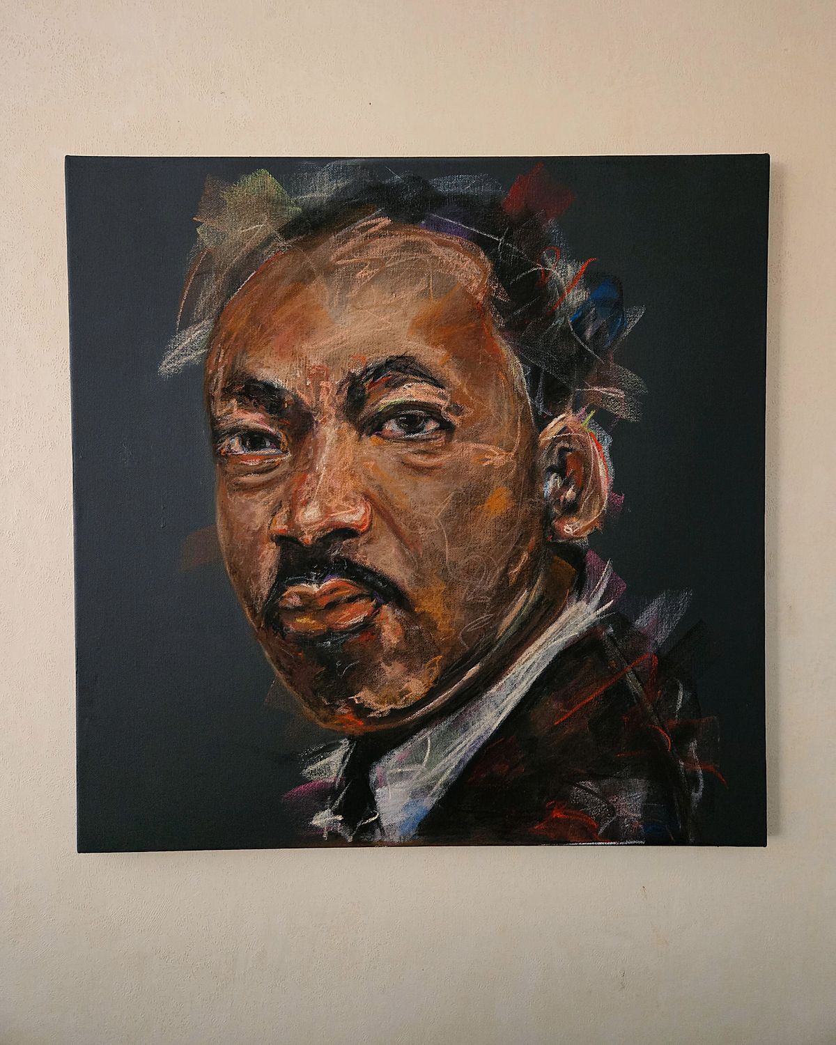 MLK Jr Pastel Portrait (Original)