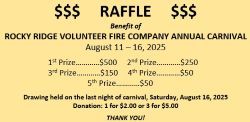 2025 Carnival Money Raffle