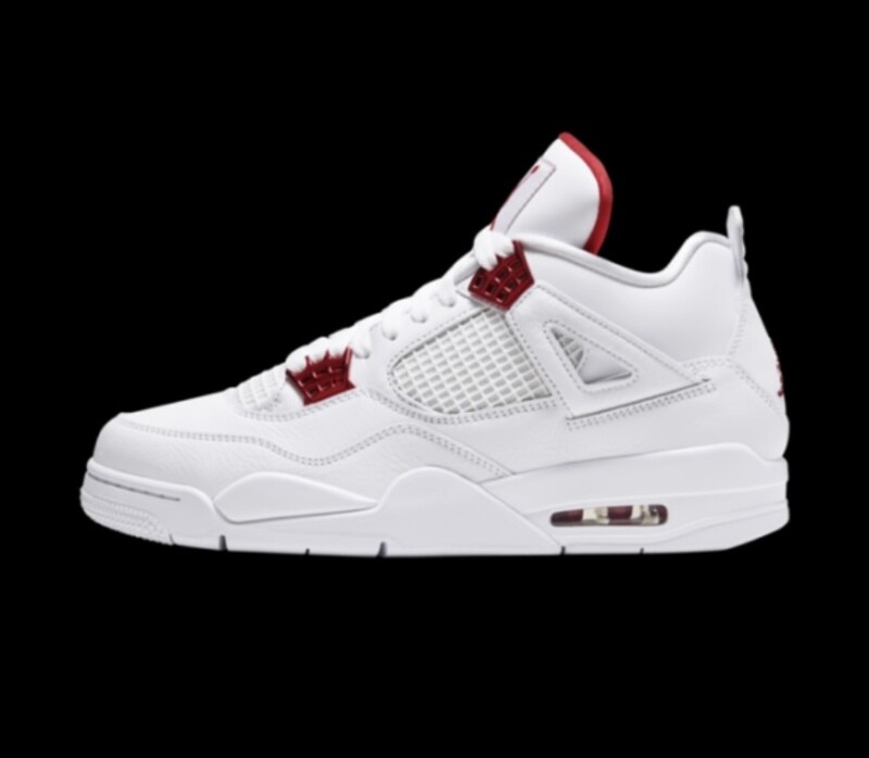 2020 Nike Air Jordan 4 IV Retro Red Metallic White Red AJ4 Basketball
Shoes-REPLICA
