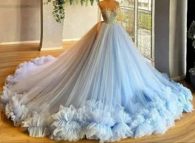 Ball Gown with Ruffles