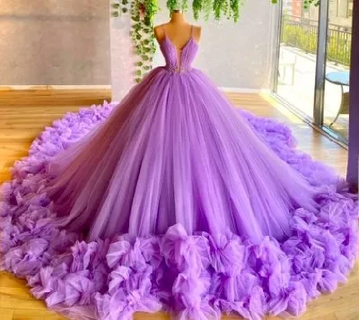 Ball Gown with Ruffles
