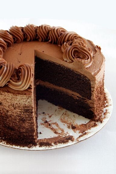 Whole Chocolate Cake with Chocolate Frosting