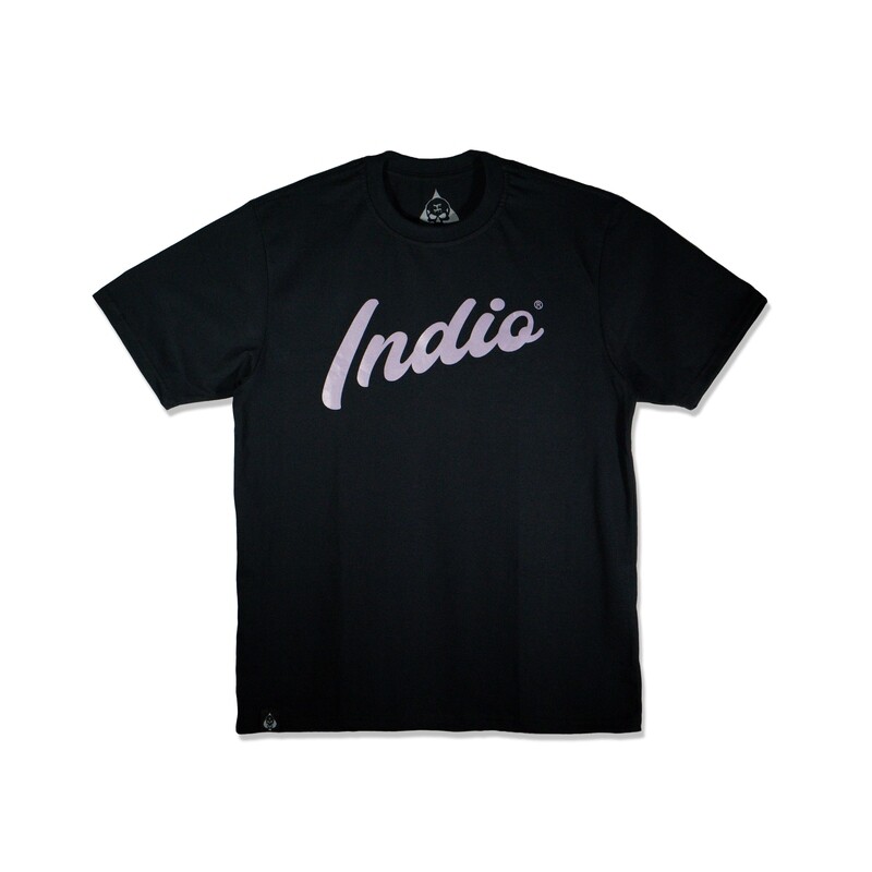 &quot;Script&quot; Elderberry Tee
