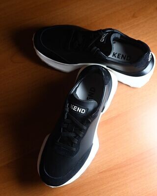 KEND "Black"- Leather Sneakers