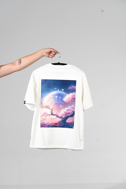 Kend Ukiyo White Oversized T-shirt