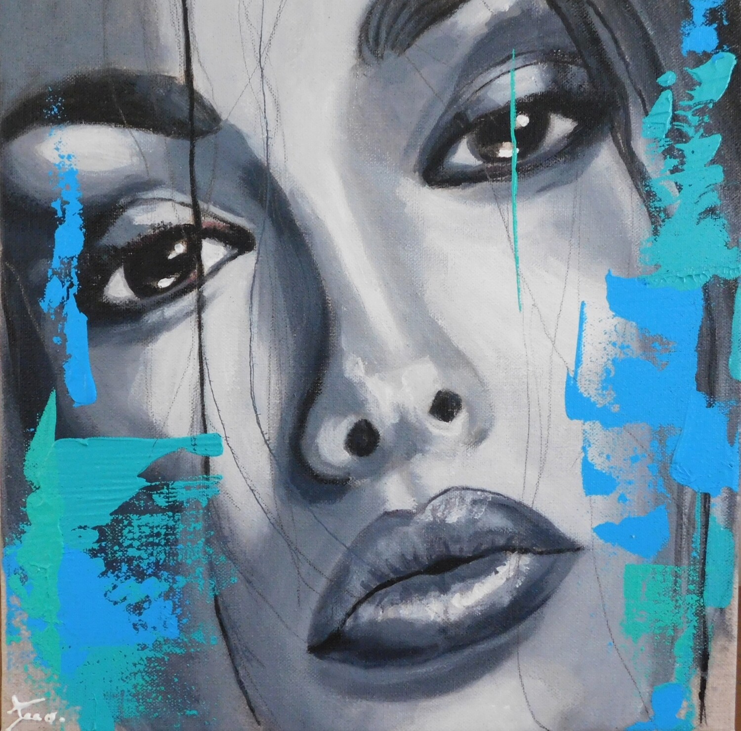 Imprimé sur toile 20/20cm