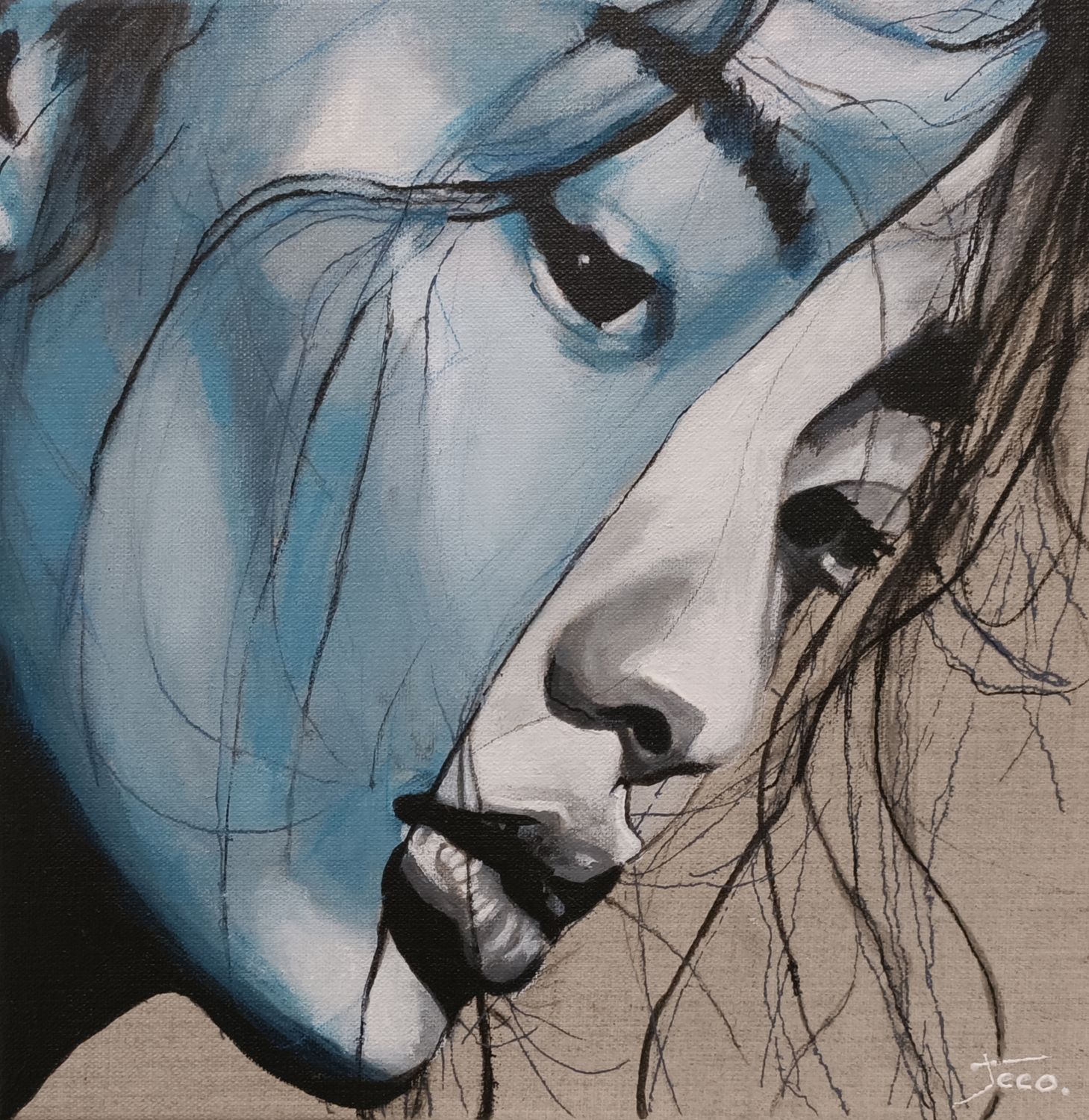 Imprimé sur feuille d&#39;aluminium 30/30cm