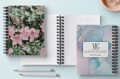 Personalizable Floral Notebook