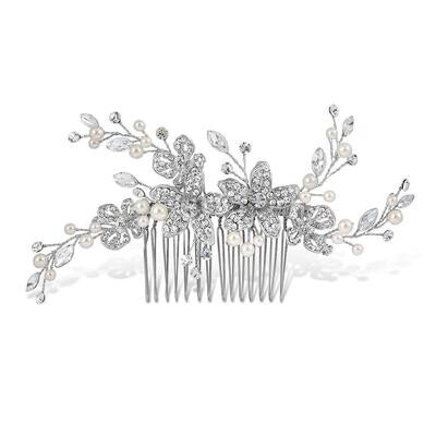 Adele peal and diamante hair comb
