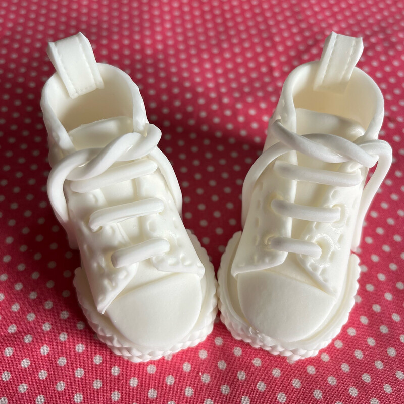 Edible Canvas Trainers / Boots / High Tops - White