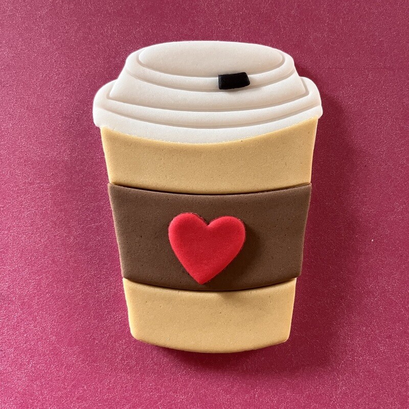 Edible Take Away Coffee with Heart