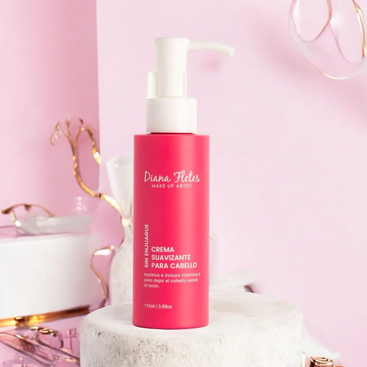 Crema Suavizante Para El Cabello LIBRE DE SULFATOS Y PARABENOS- DIANA FLETES