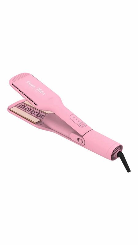 Plancha 2 En 1 Diana Fletes Para Cabello Húmedo y Seco TiTanium Galvanizado