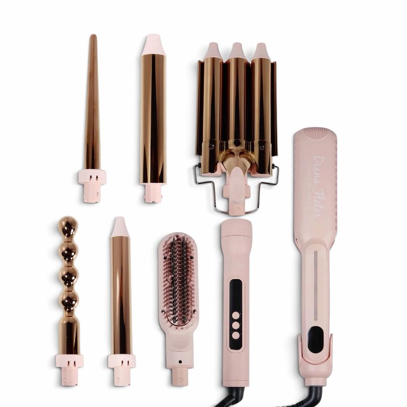 SET PLANCHA PROFESIONAL INFRARROJA + FERRO 6 EN 1 LIGHT PINK