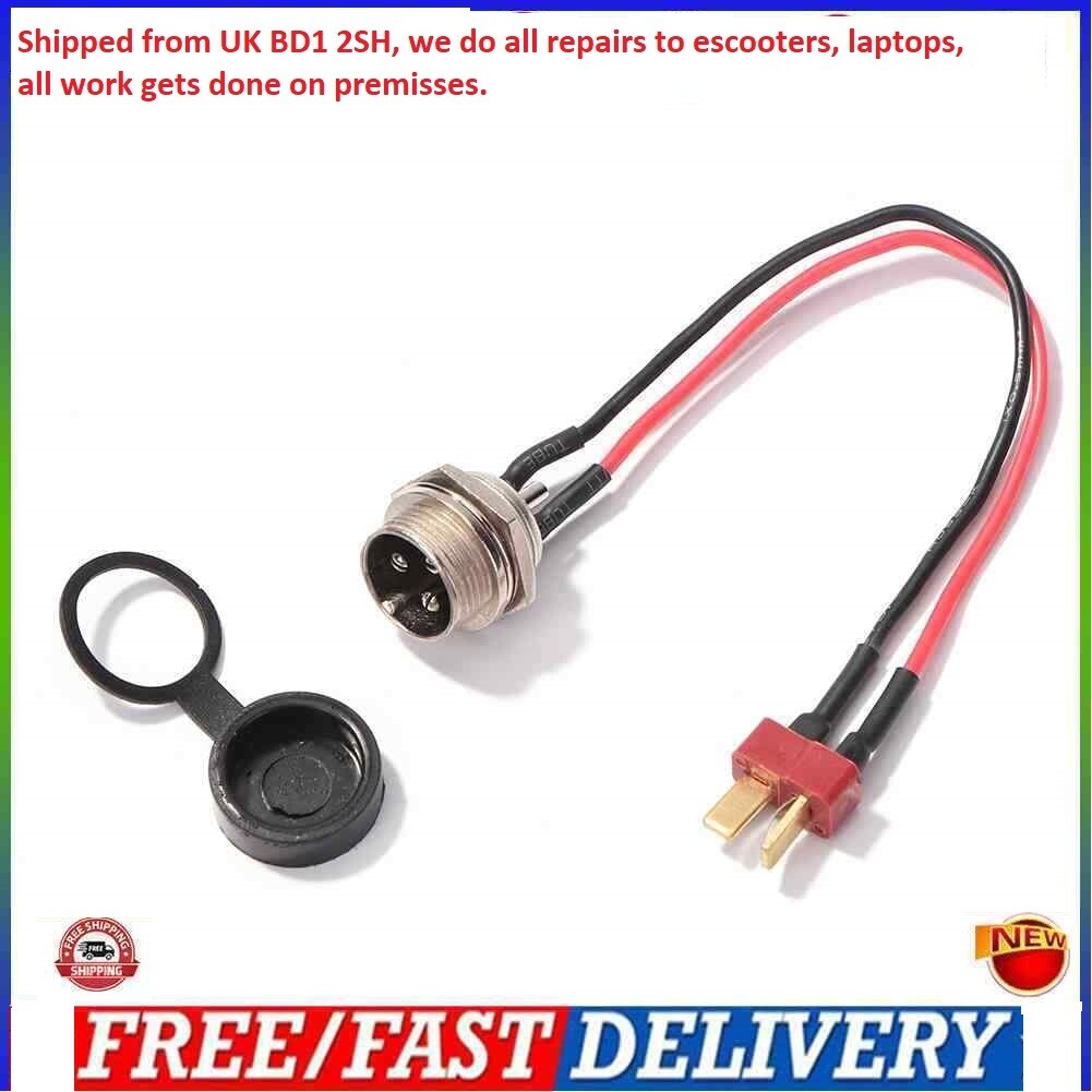 KUGOO M4 Pro Electric Scooter Parts Charging Port to Battery Cable T-head Plug