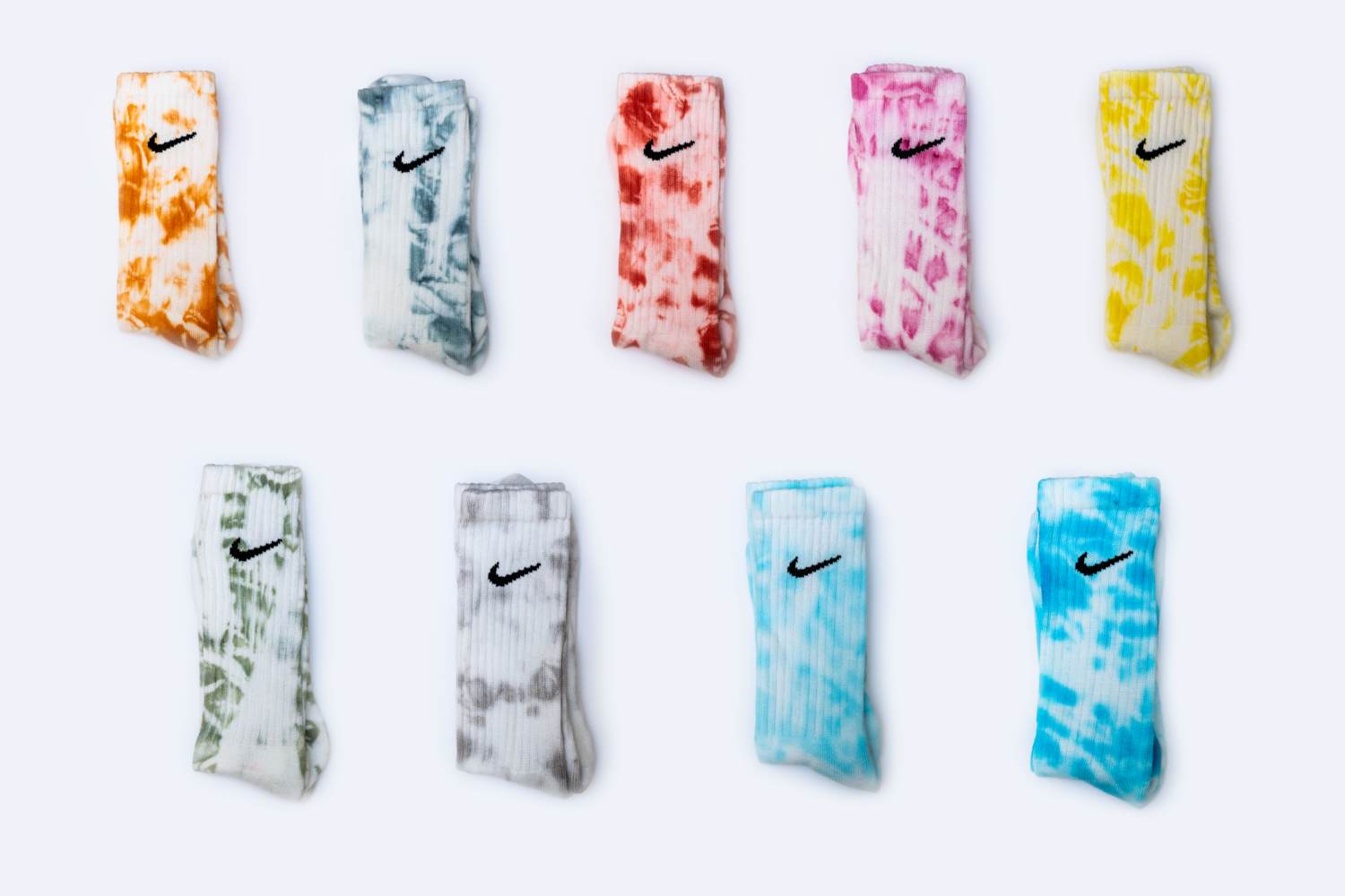 Tie-dyed Nike socks