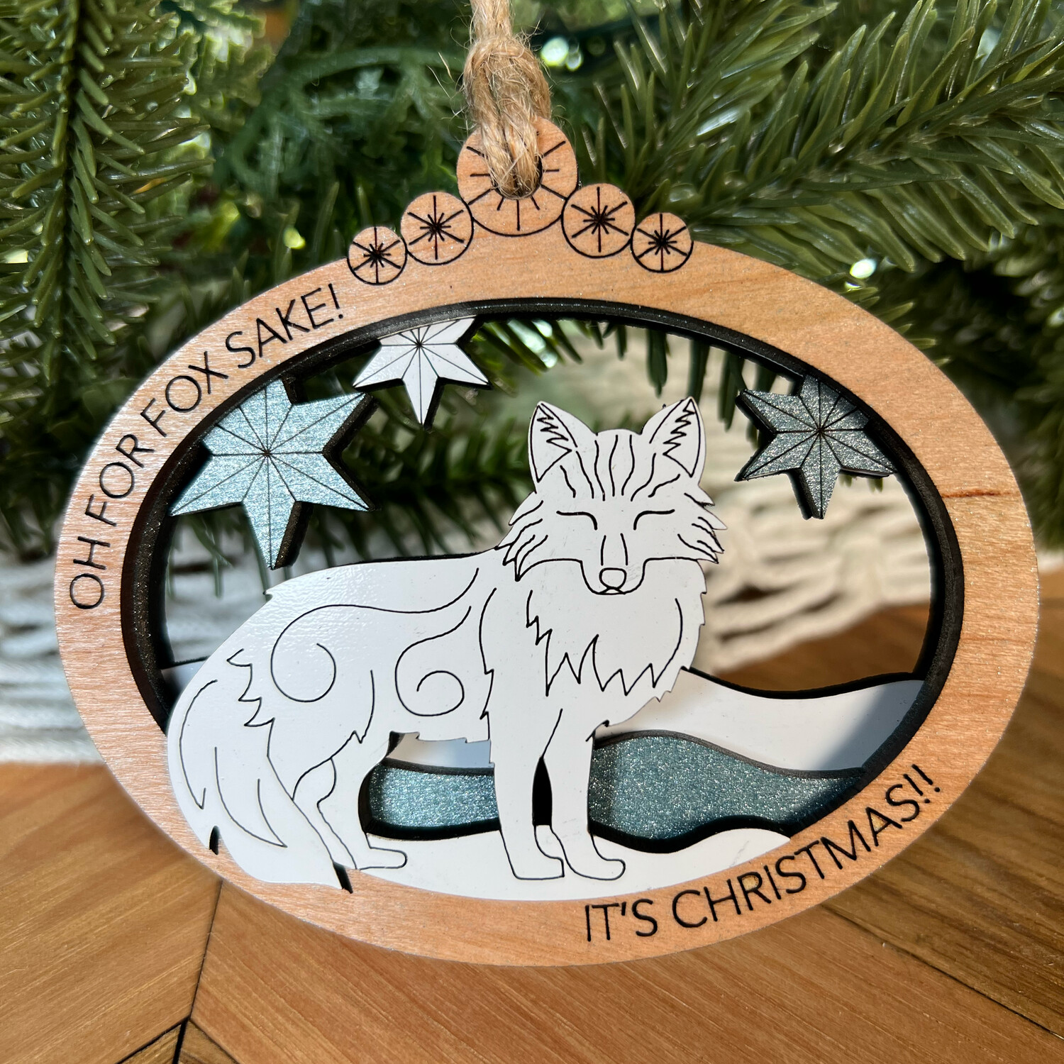 Oh For FOX Sake! Ornament