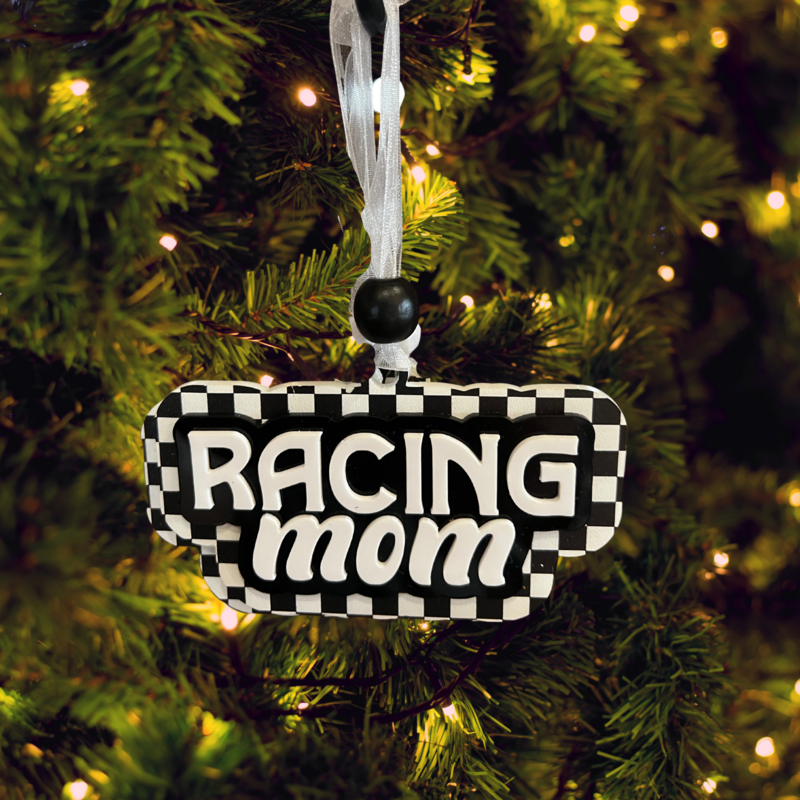 Acrylic Racing Mom Ornament