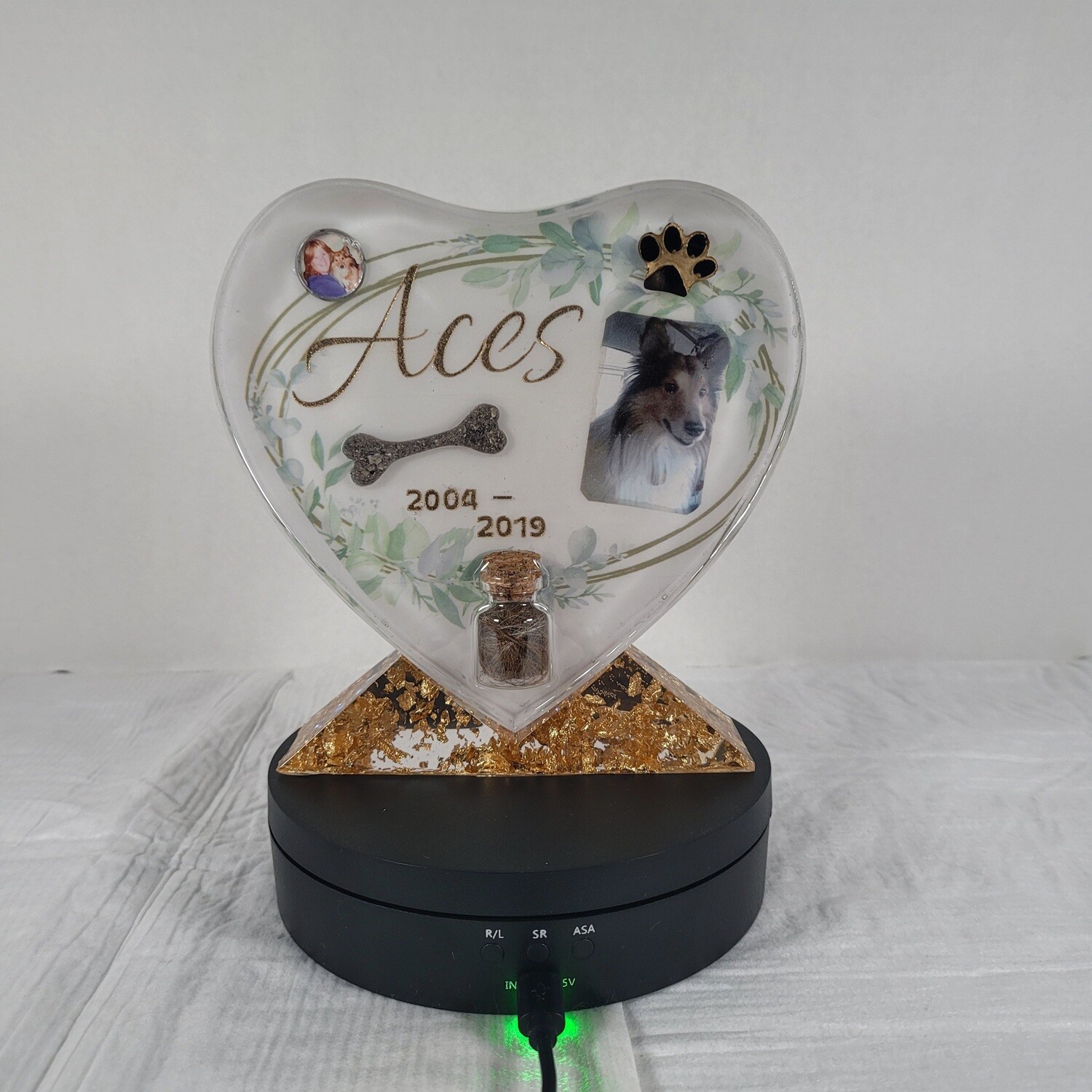 Heart Shaped Pet Memorial