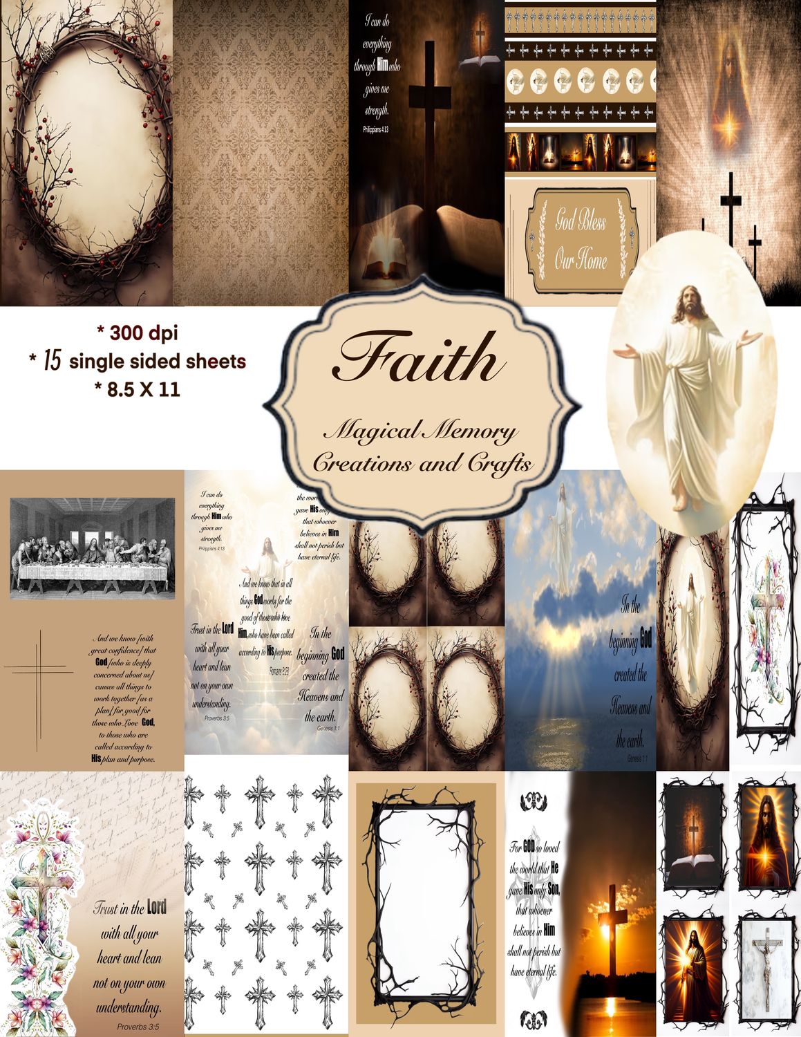 Faith Digital Paper Collection