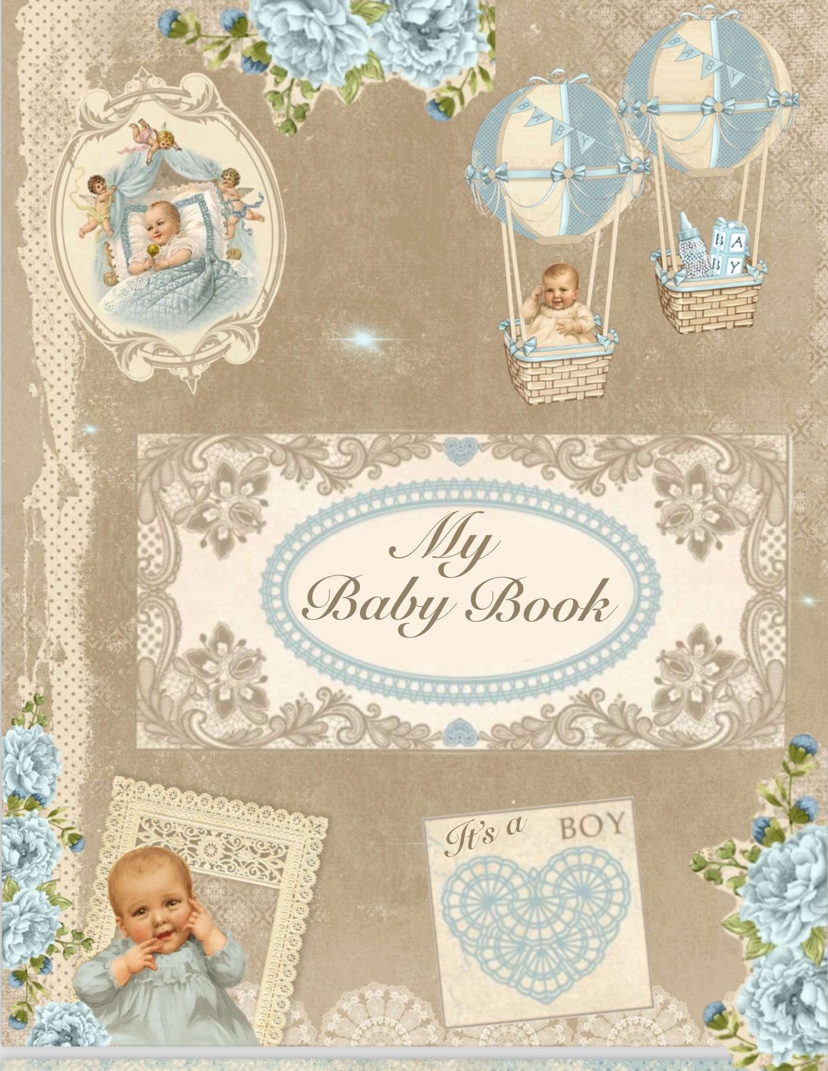 Vintage Baby Boy Baby Book