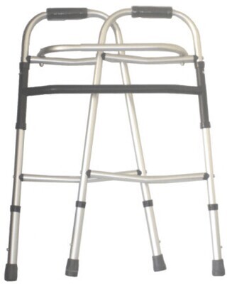 Andadera plegable fija o recíproca de aluminio