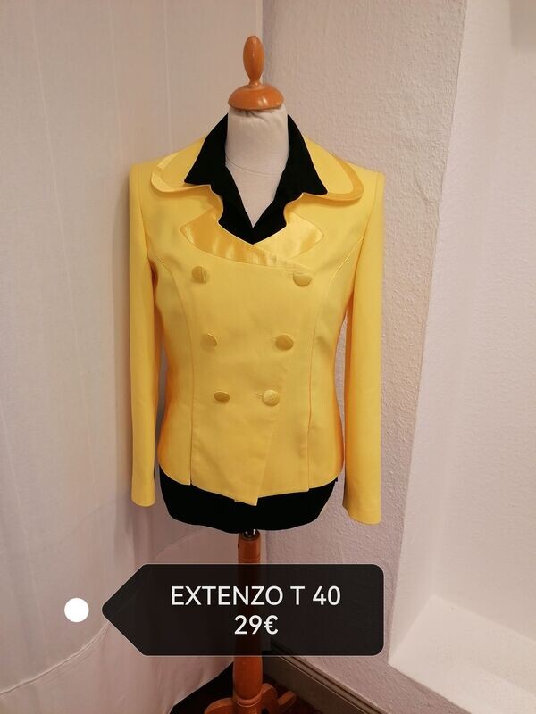 BLAZER JAUNE T 40  FABRICATION FRANCAISE