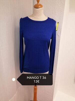 HAUT BLEU BI MATIERE MANGO