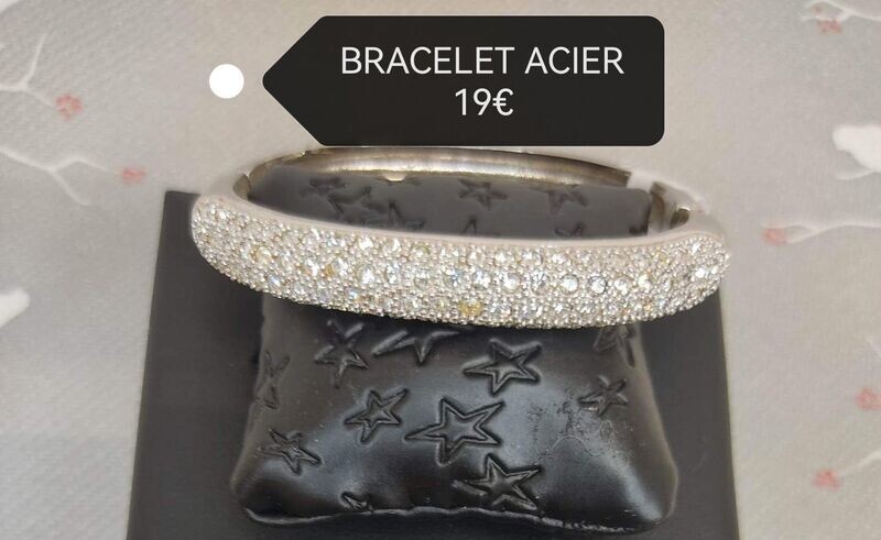 BRACELET ACIER STRASS