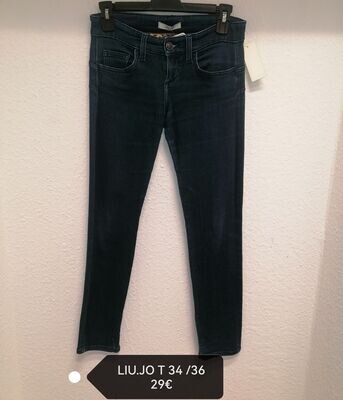 JEAN'S BLEU FONCE TAILLE BASSE T 34/36