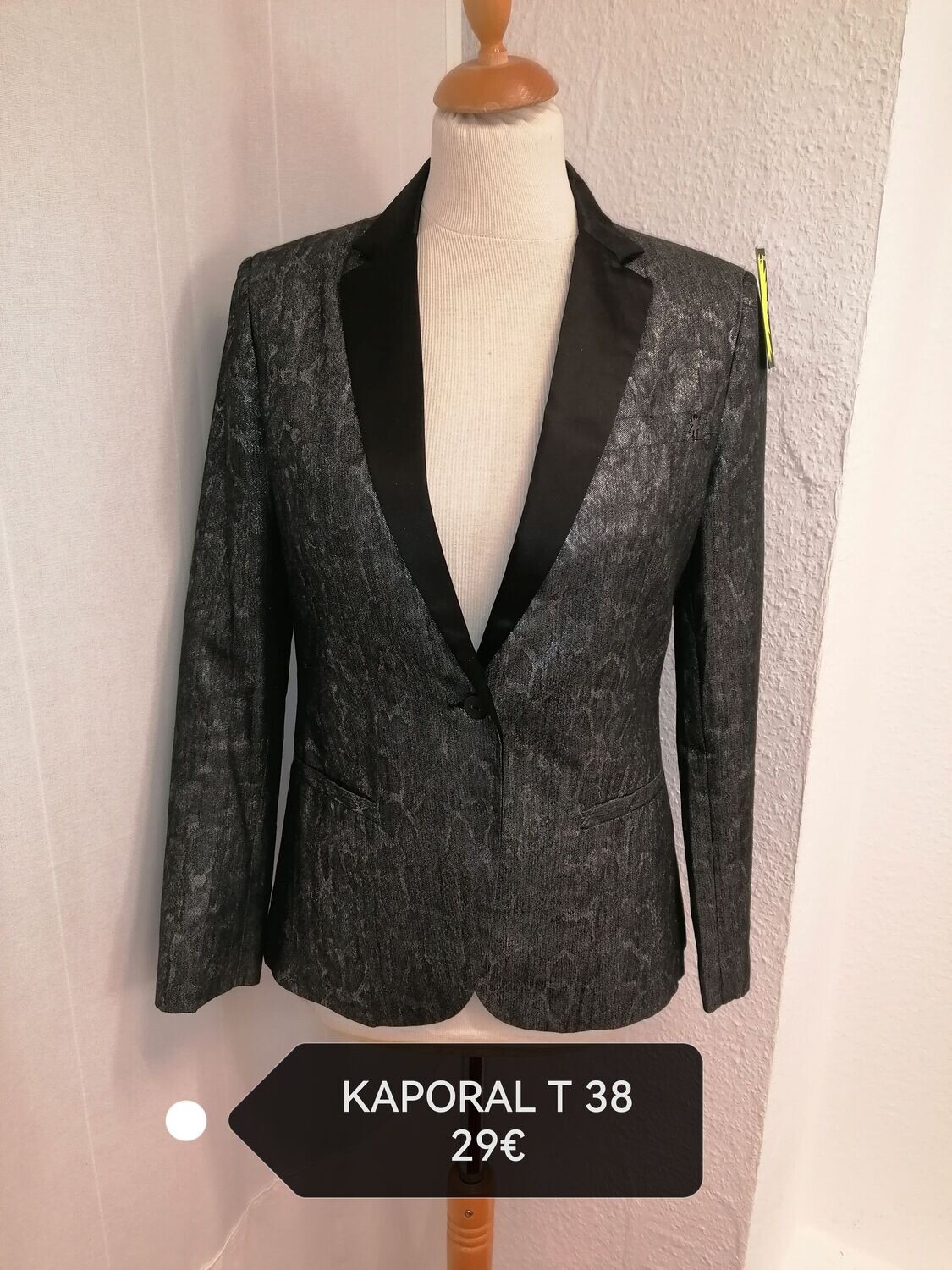 BLAZER NOIR/ARGENTE KAPORAL