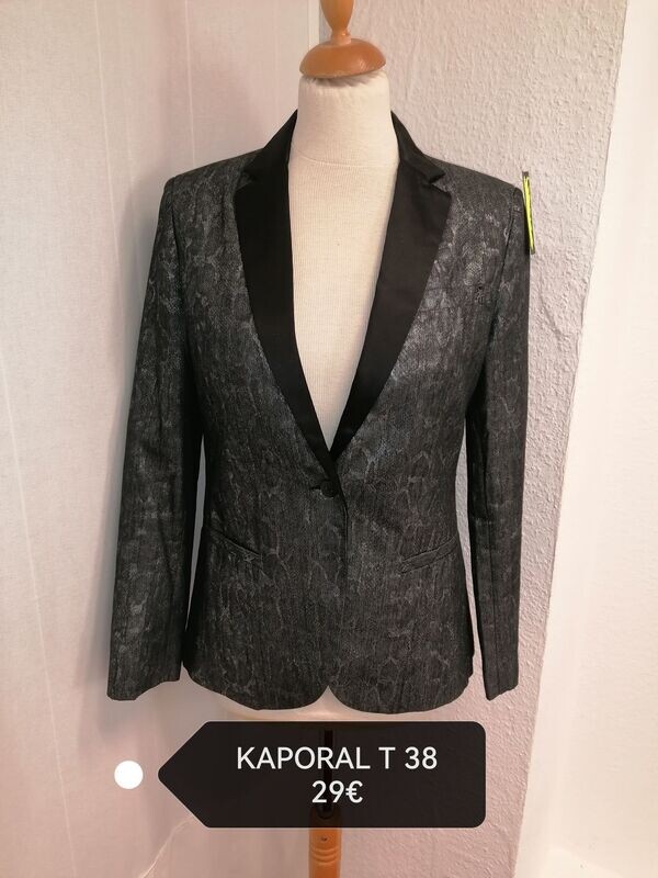 BLAZER NOIR/ARGENTE KAPORAL