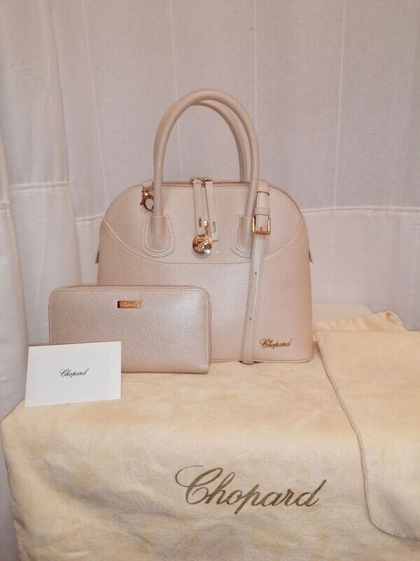 Sac à main bandoulière plus portefeuille cuir CHOPARD
