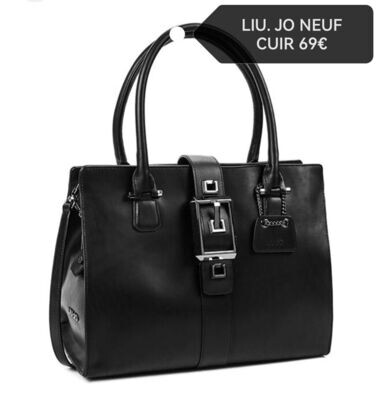 Sac à main bandoulière noir LIU.JO