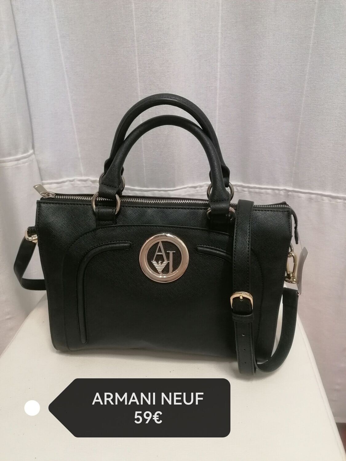 Sac à main noir ARMANI