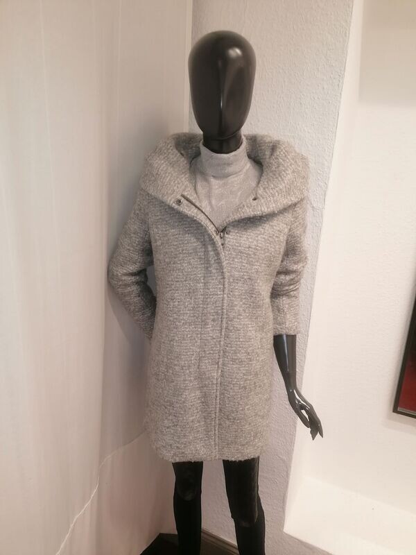 MANTEAU GRIS LAINE