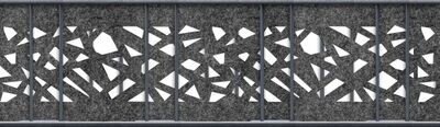 Lasercut GRAPHIC mittelgrau
