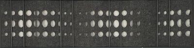 Lasercut BUBBLES mittelgrau