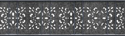 Lasercut ORNAMENT  mittelgrau