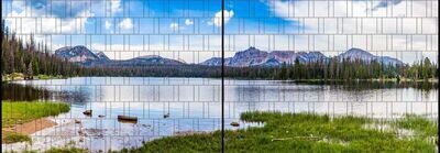 Ganze Motive einseitig XL Bergsee