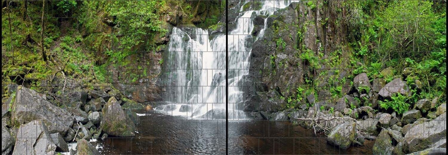 Ganze Motive einseitig XL Wasserfall
