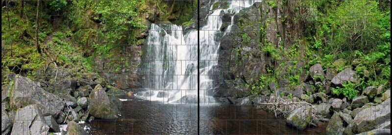 Ganze Motive einseitig XL Wasserfall