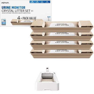 Crystal Cat Litter Kit, Compatible with PUROBOT Crystal Duo