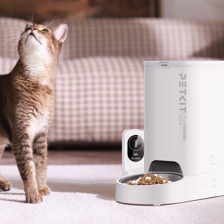 YumShare Solo distributeur de croquettes automatique connecté avec caméra IA - 3L