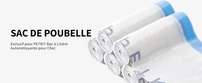 Sacs poubelle pour bac à litière automatique - 1 rouleau