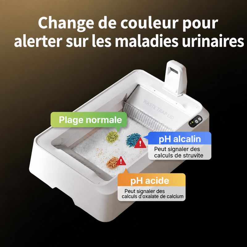 Crystal Cat Litter Kit - Détection pH